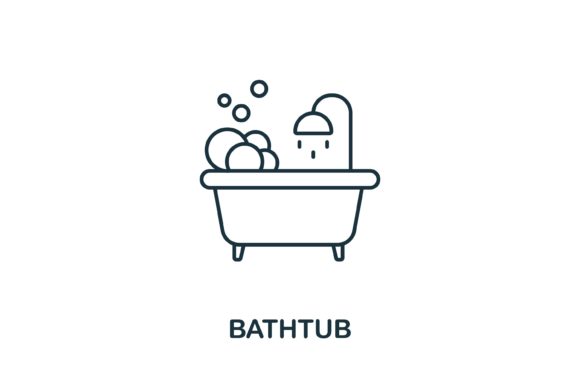 Bathtub Icon: Graphics and Icons for Editorial Design