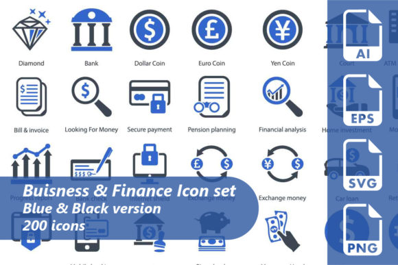 Business and Finance Icon Set