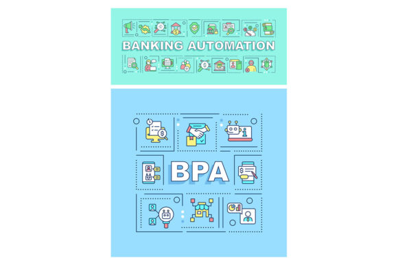 Business Process Automation Word Concept Graphics