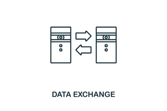 Data Exchange Icon Graphics and Icons