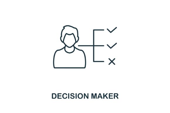 Decision Maker Icon: Graphics and Icons for Designers