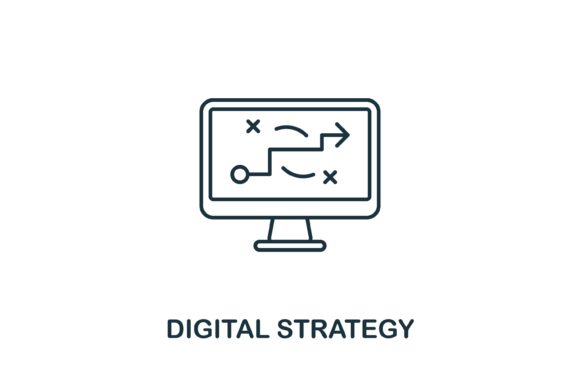 Digital Strategy Icon: Graphics and Icons for Modern Design