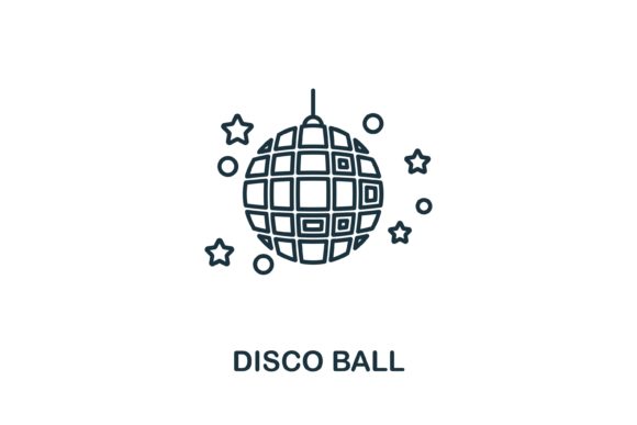 Disco Ball Icon for Graphics and Icons