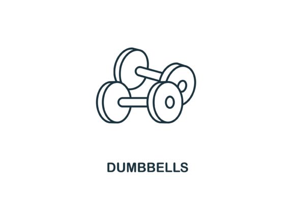 Dumbbells Icon: Graphics and Icons for Real Publishing
