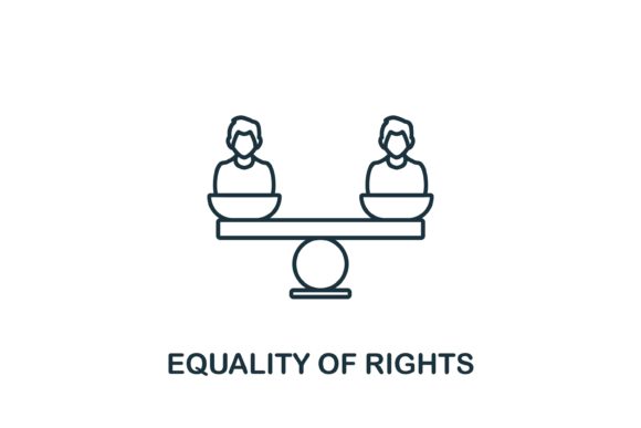Equality of Rights Icon Graphics and Icons