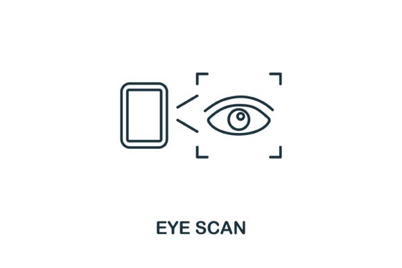 Eye Scan Icon: Graphics and Icons for Modern Design