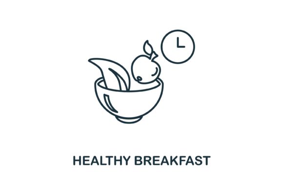 Healthy Breakfast Icon: Graphics and Icons for Real Publishing
