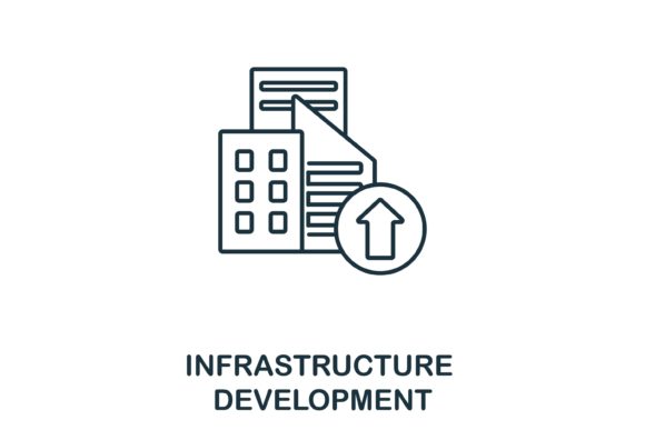 Infrastructure Development Icon Graphics and Icons