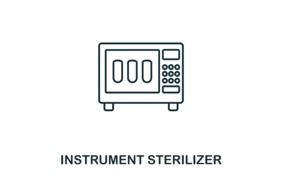 Instrument Sterilizer Icon Graphics and Icons