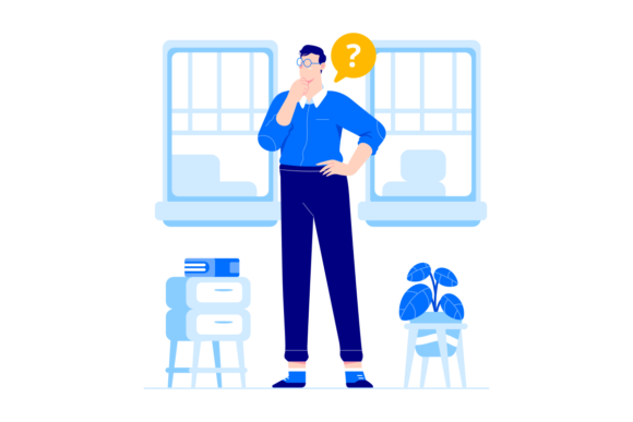 Man Thinking Vector Illustration: Graphics for Creative Branding