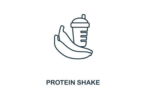 Protein Shake Icon: Graphics and Icons for Modern Design
