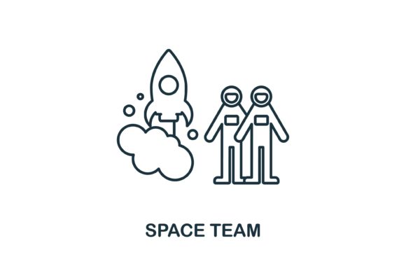 Space Team Icon Graphics and Icons