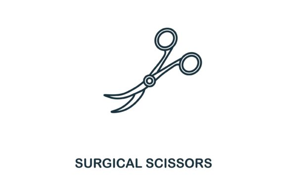 Surgical Scissors Icon: Graphics and Icons for Editorial Design