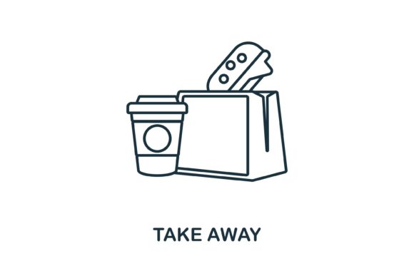 Take Away Icon: Graphics and Icons for Local Business