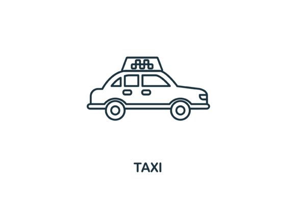 Taxi Icon: Graphics and Icons for Digital Sellers