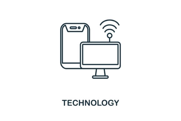 Technology Icon for Graphic Design