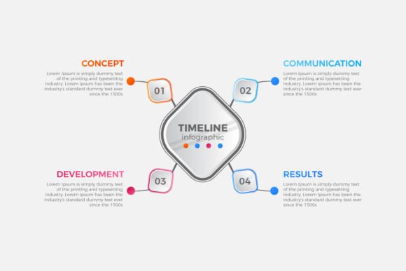 Timeline Infographic Graphics for Crafting